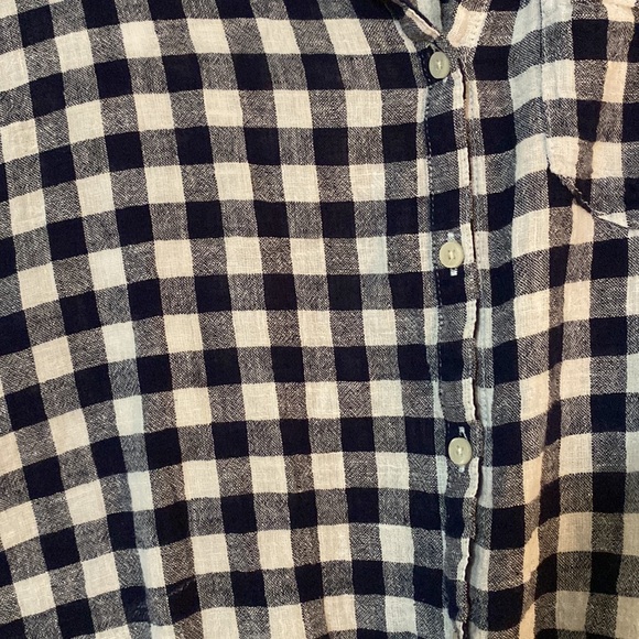 Old Navy Gingham Tie Shirt - Picture 2 of 3